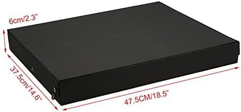 18 Slot Sunglasses Organizer Storage Multiple Eyeglasses Holder Display Case/Tray, Polyester Silk Lined & Snap Closure