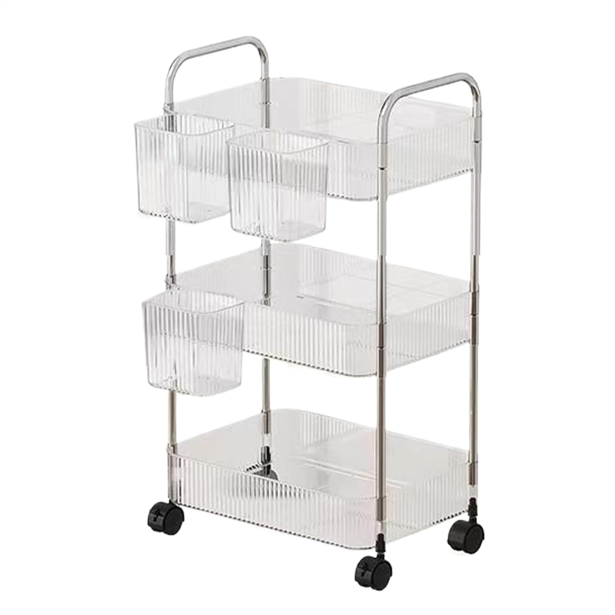 Carts with Wheels Multi-Layer Trolley Storage