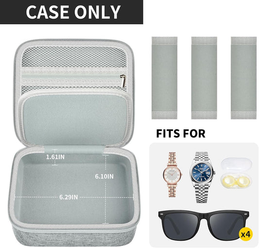 Travel Sunglass Organizer Case for Quay Polarized Sunglasses Men Women, Trendy Glasses Storage Box (Bag Only)