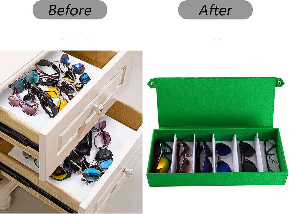 TRIUMPH VISION Multi Glasses Organizer Eyeglass Storage Sunglasses Case Box