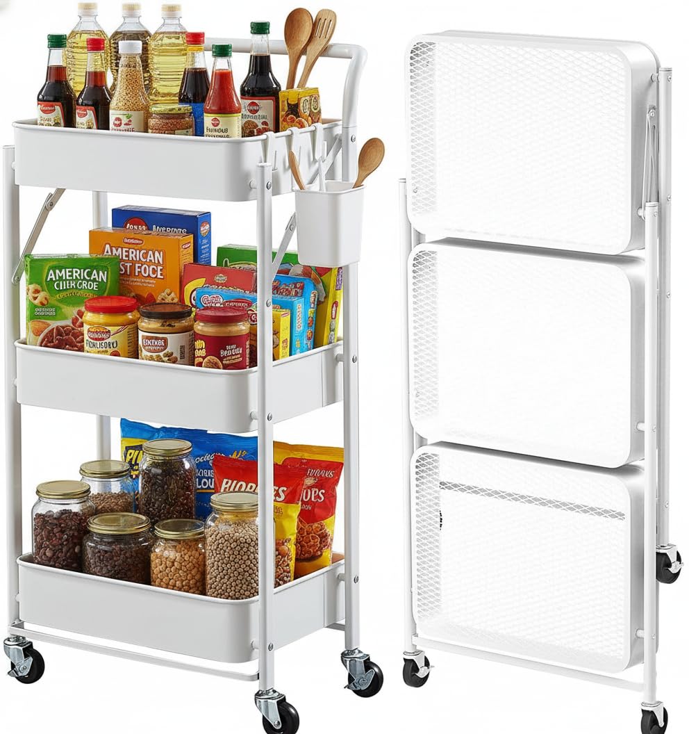 Easy-Assemble Rolling Utility Carts