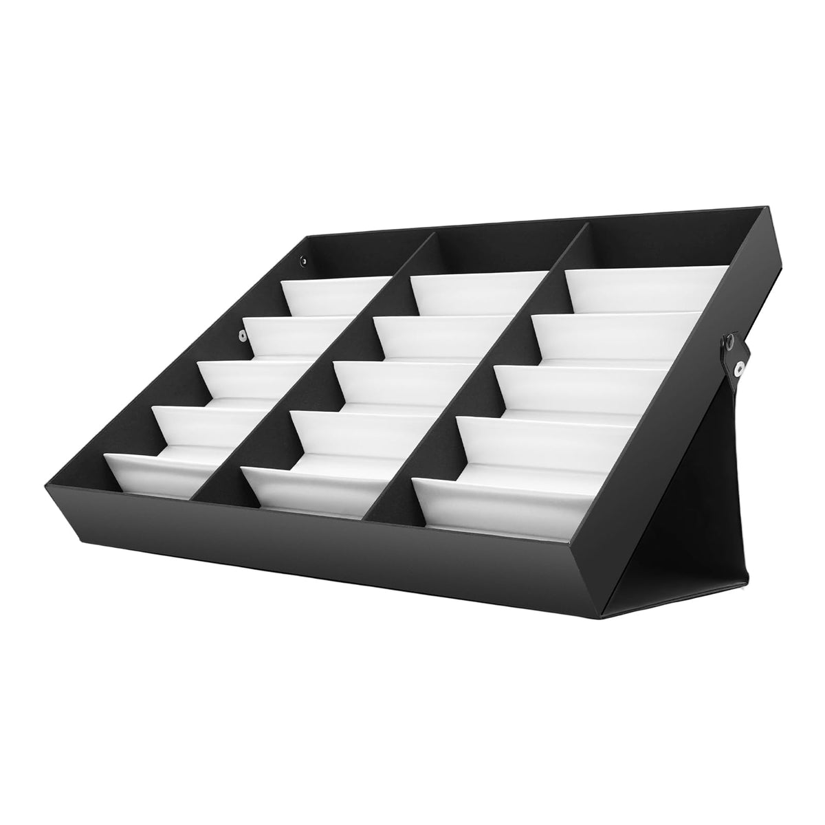 Sunglasses Organizer Box, 18 Slot Display Sunglasses Case, Multiple Glasses Tray Rectangular Watches Organizer Box Stand, Storage Eyeglasses Holder for Homes Store Offices