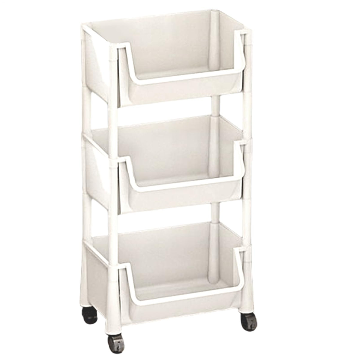 Rolling Utility Cart 2/3/4 Tier Storage Cart Organizer with Wheels Multi-Functional Storage Trolley for Home Office Living Room Kitchen