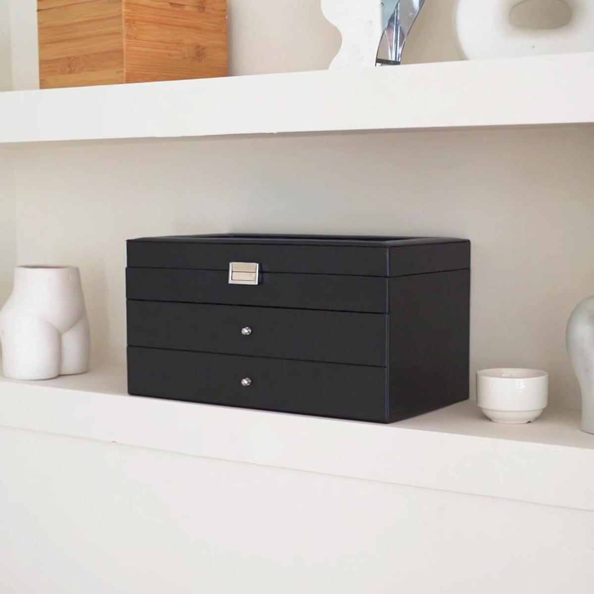 ProCase 3-Layer Sunglasses Storage Organizer -Black