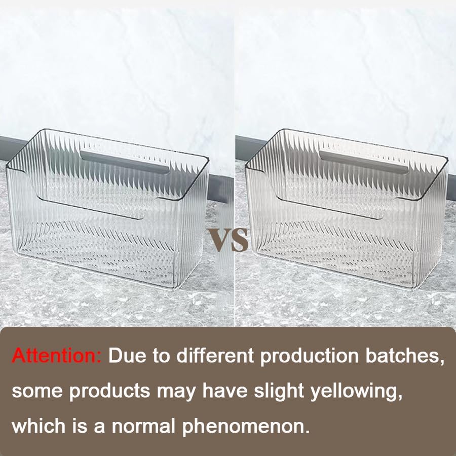 Acrylic Wall Mounted Storage Rack, 2 Pcs Storage Box Shower Basket