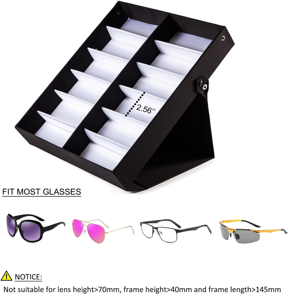 TRIUMPH VISION Sunglasses Organizer Storage Eyeglass Holder Glasses Case