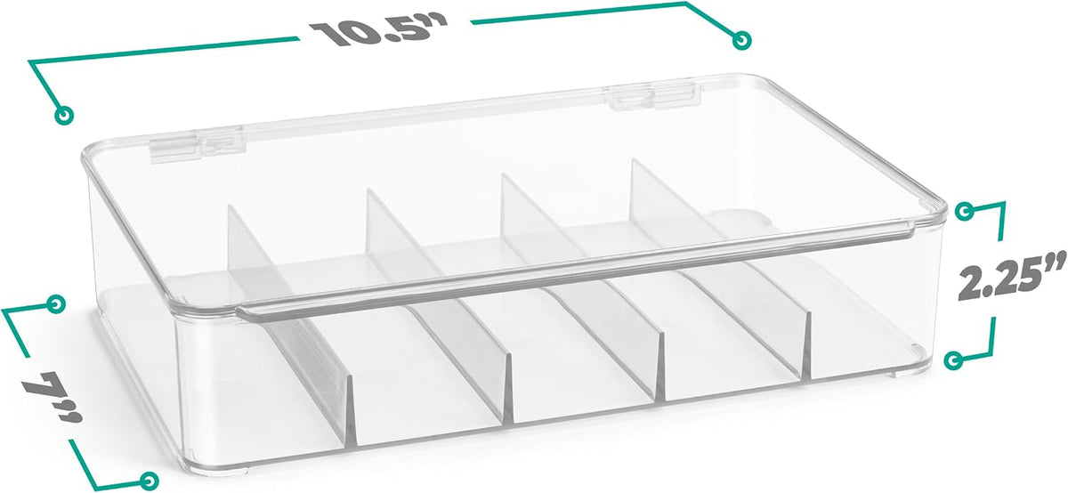 Sorbus Sunglasses Organizer - Plastic Stackable Eyeglass Case Storage Organizer for Multiple Glasses - Reading Glasses