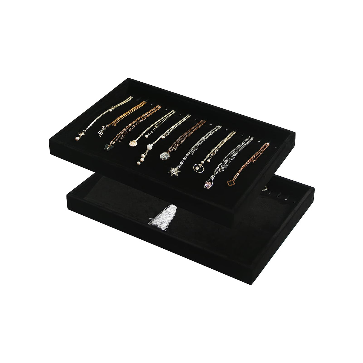 Coward Sunglass Organizer, Beige Velvet Glasses Trays - Eyeglasses Watches Jewelry Display - Men Women (8 Grids)