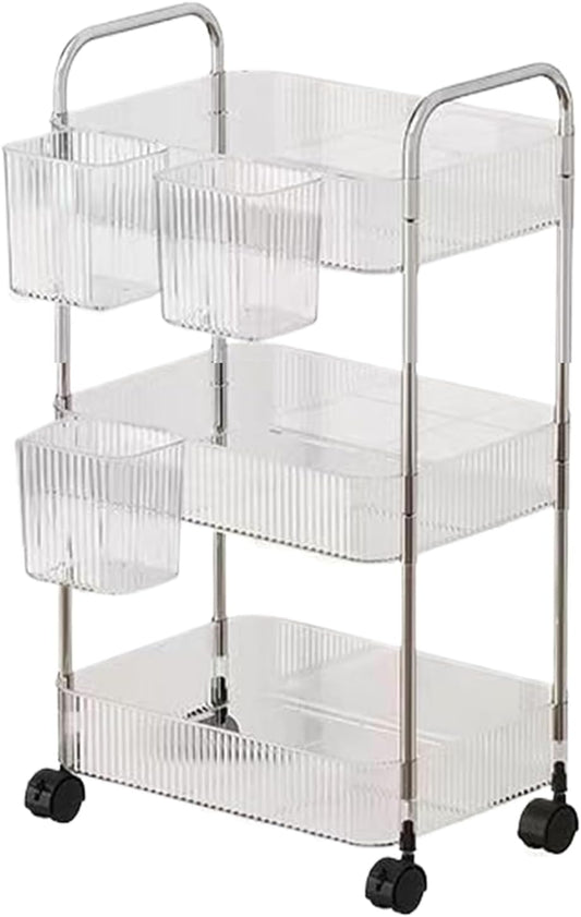 Carts with Wheels Multi-Layer Trolley Storage