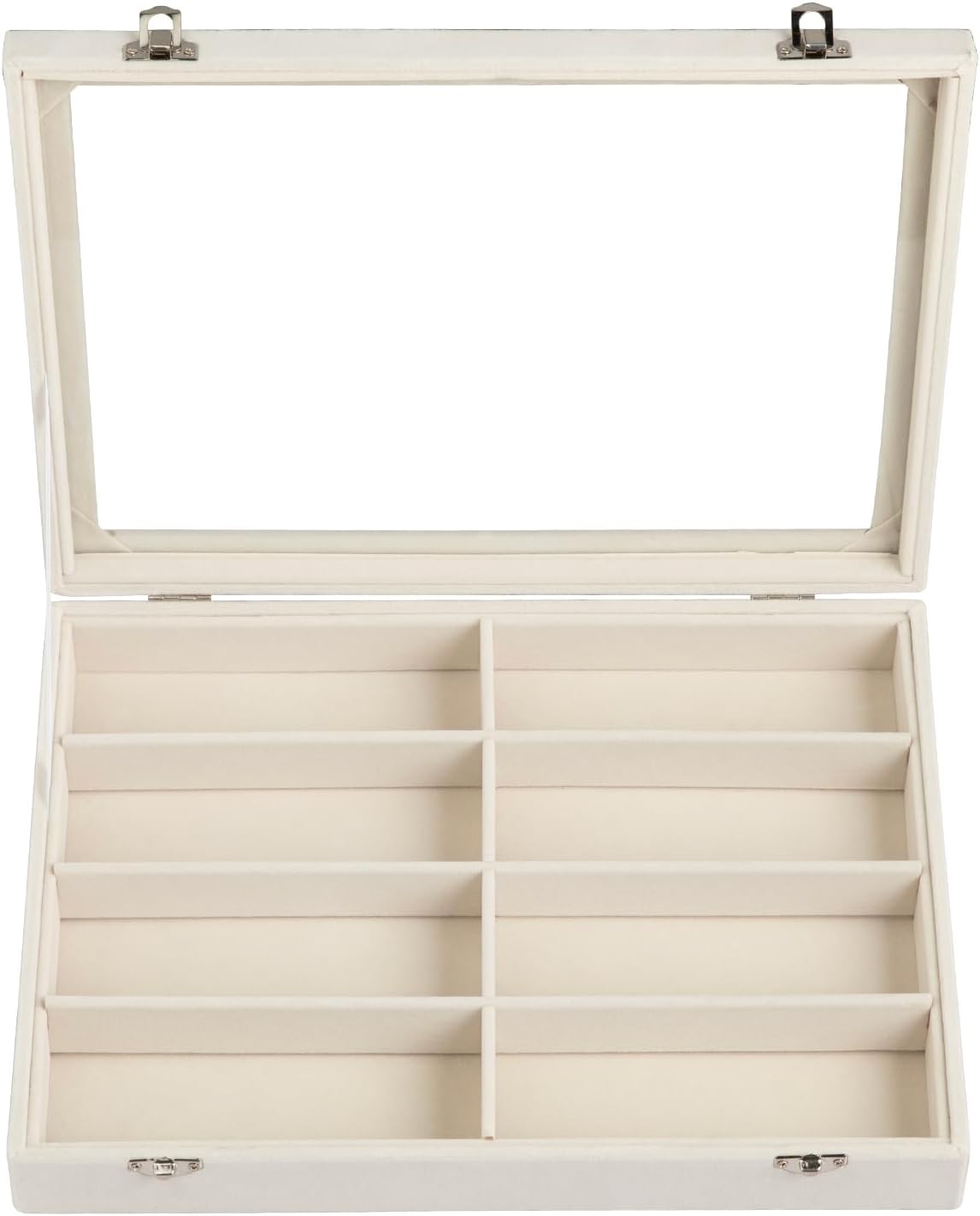 Frebeauty 8-Slot Sunglass Organizer,Velvet Sunglass Holder for Drawer