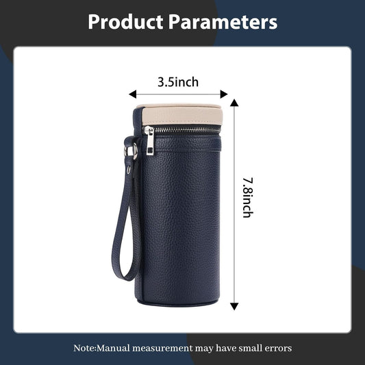 3 slots eyeglass case Leather sunglasses storage box, suitable for both men and women, Glasses Storage Holder Box