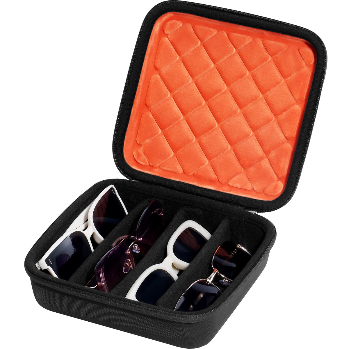 ProCase Hard Shell Travel Sunglasses Organizer, Portable Multiple Glasses Case for Travelling
