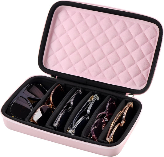 ProCase Hard Shell Travel Sunglasses Organizer, Portable Multiple Glasses Case for Travelling