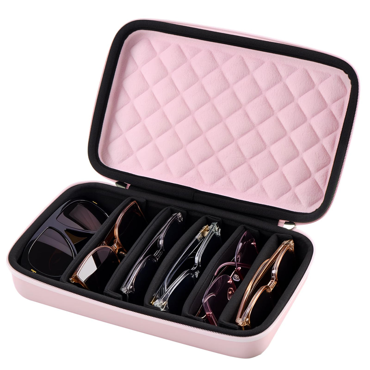 ProCase Hard Shell Travel Sunglasses Organizer, Portable Multiple Glasses Case for Travelling