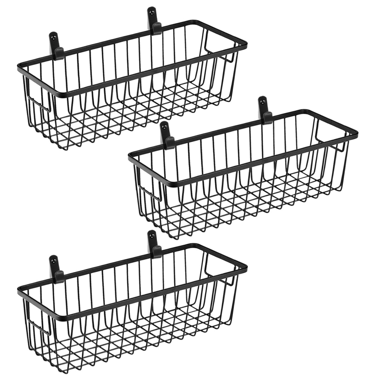 SheeChung Wall Hanging Baskets, Small Wire Basket for Organizer, 4 Pack