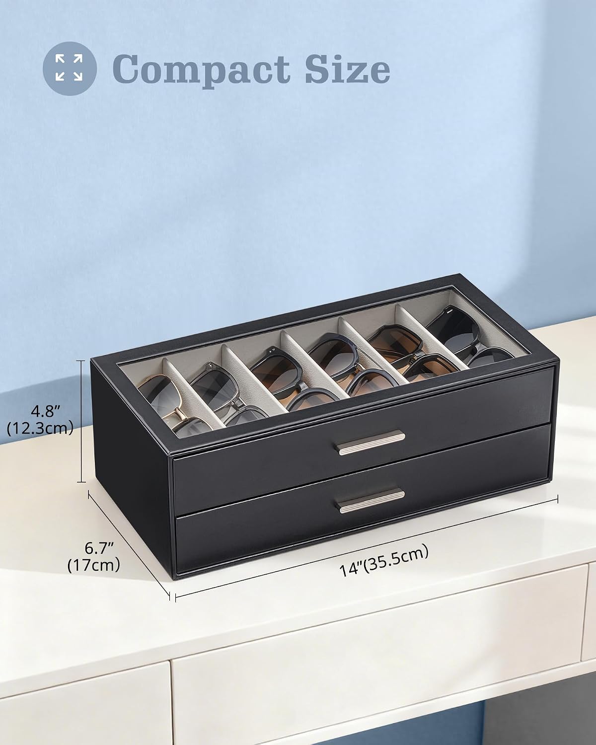 Lolalet Sunglasses Storage Box for Women