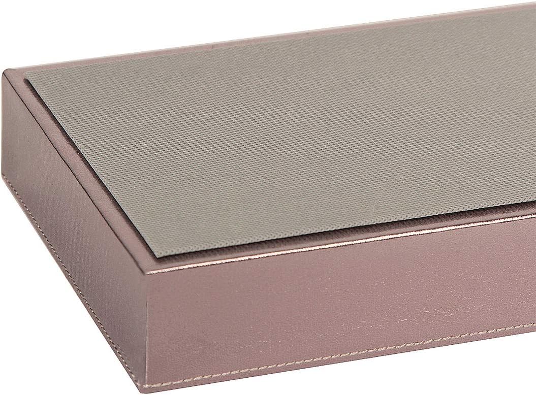 J JACKCUBE DESIGN 7 Slot Sunglasses Organizer, Leather Eyeglass Storage Tray Box for Table, Desk, or Drawer - MK378