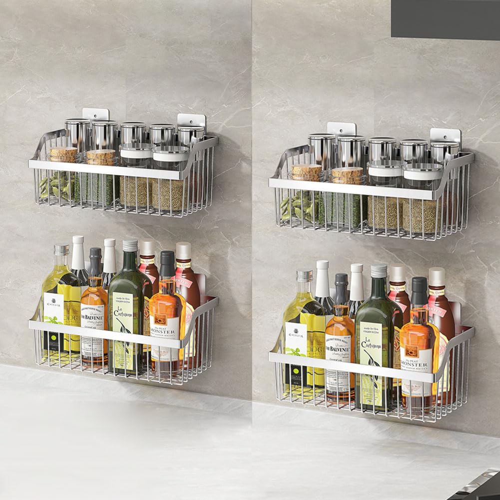 2 Set Fruit Basket for Kitchen, Pantry Kitchen Organizers and Storage, SUS304 Stainless Steel Wire Wall Basket, Onion Potato Vegetable Storage for Countertop Floor Cabinet Shelf