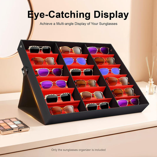 Sunglasses Organizer,Multi Glasses Display Stand,Glasses Tray Holder
