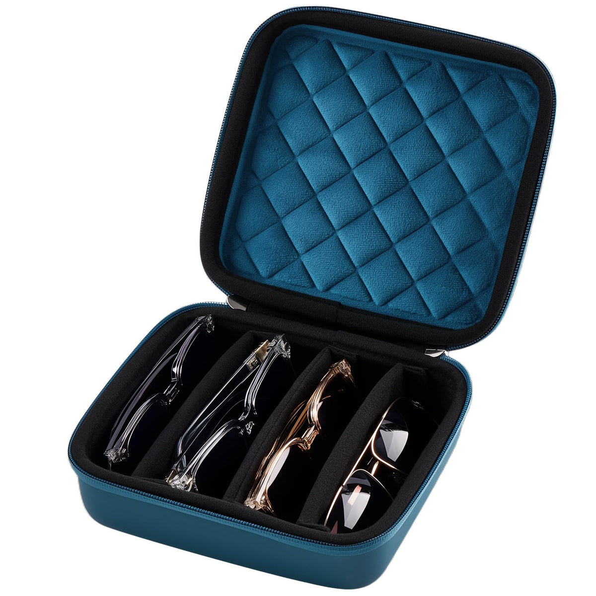 ProCase Hard Shell Travel Sunglasses Organizer, Portable Multiple Glasses Case for Travelling