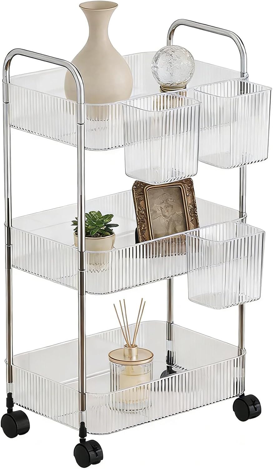 Carts with Wheels Multi-Layer Trolley Storage