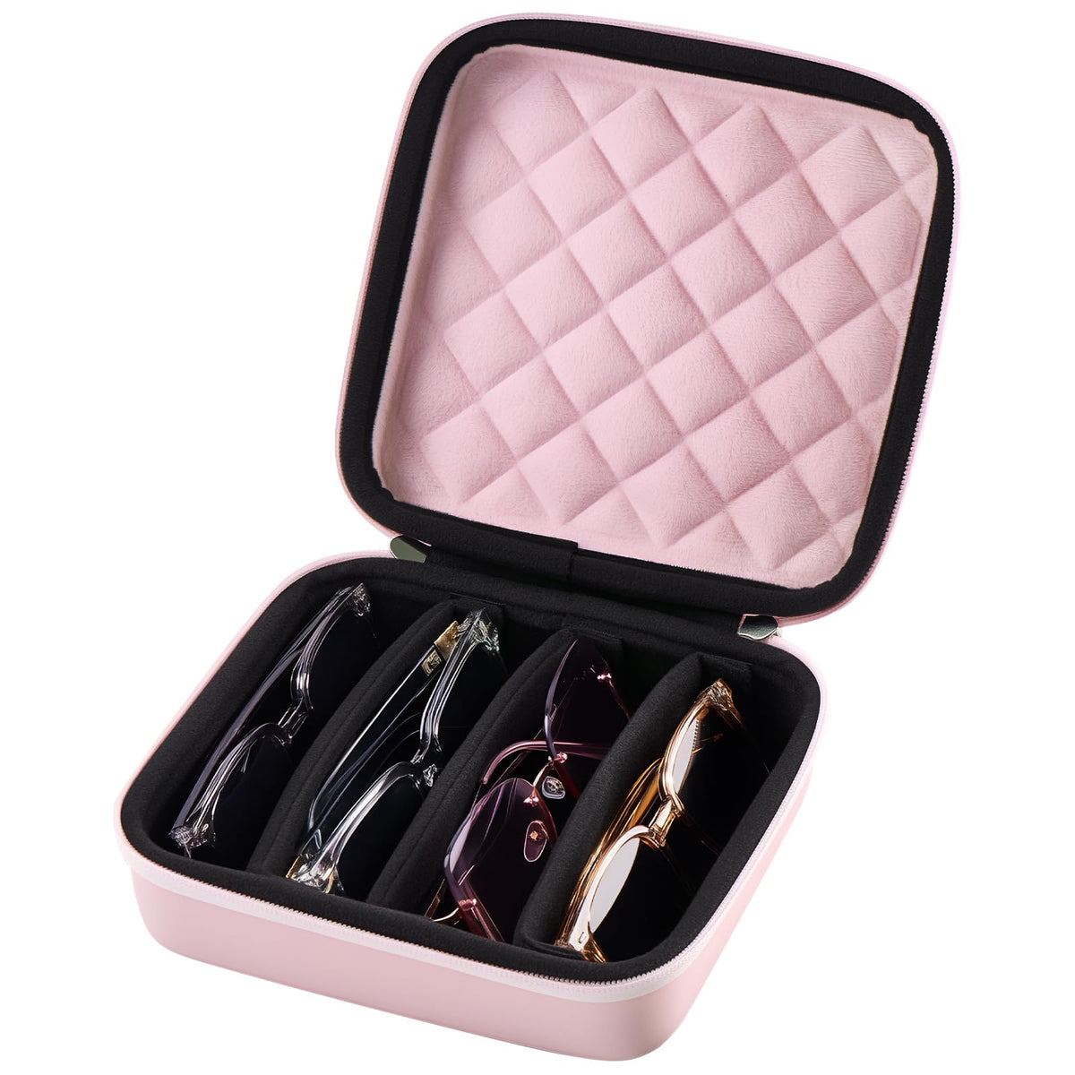 ProCase Hard Shell Travel Sunglasses Organizer, Portable Multiple Glasses Case for Travelling