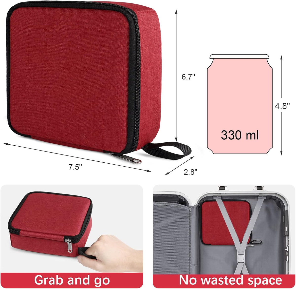 Bukere Travel Sunglasses Organizer Case, Adjustable Slot For Multiple Pairs, Portable Eyeglasses Storage Box for Men Women