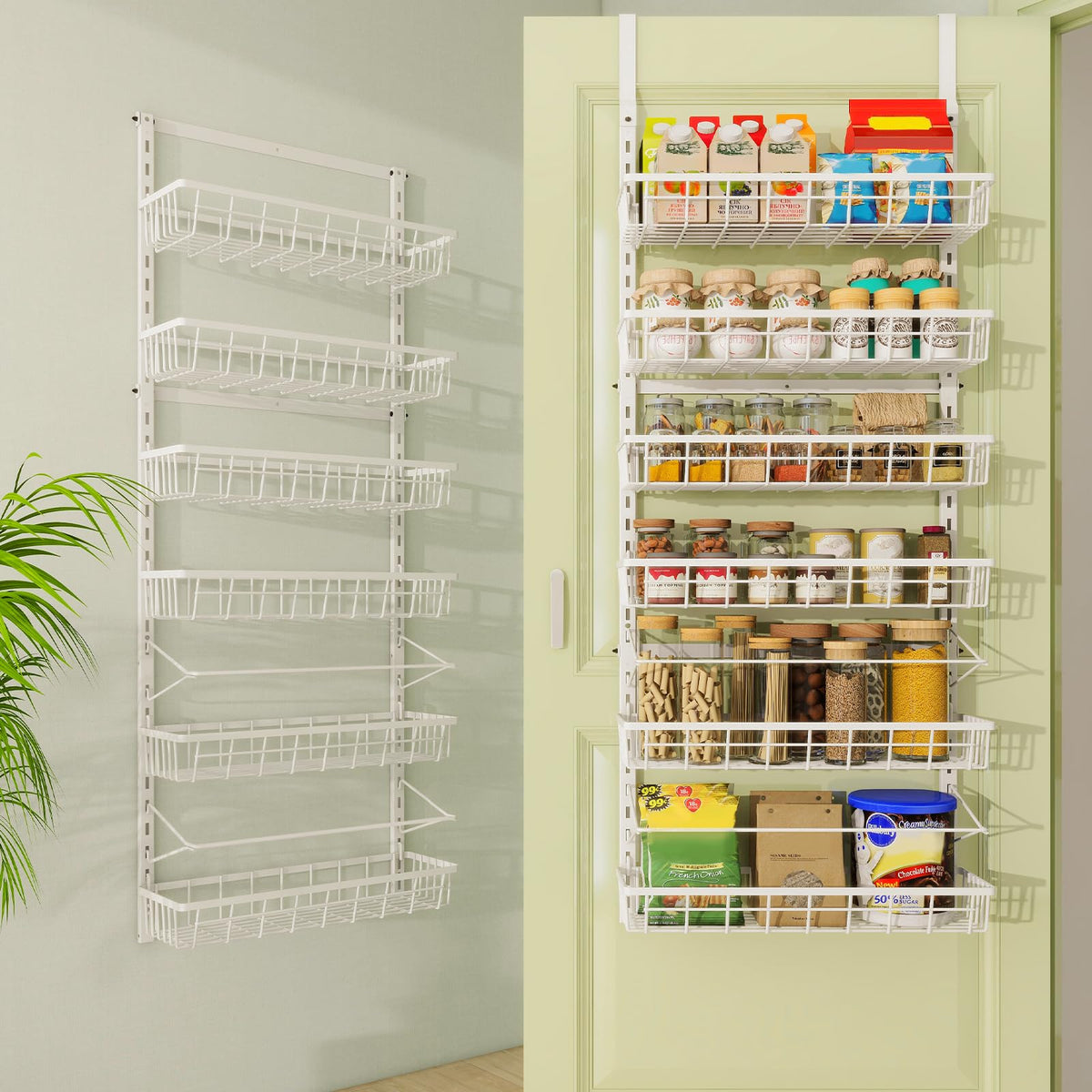 Mefirt Over The Door Pantry Organizer, Pantry Storage and Organization