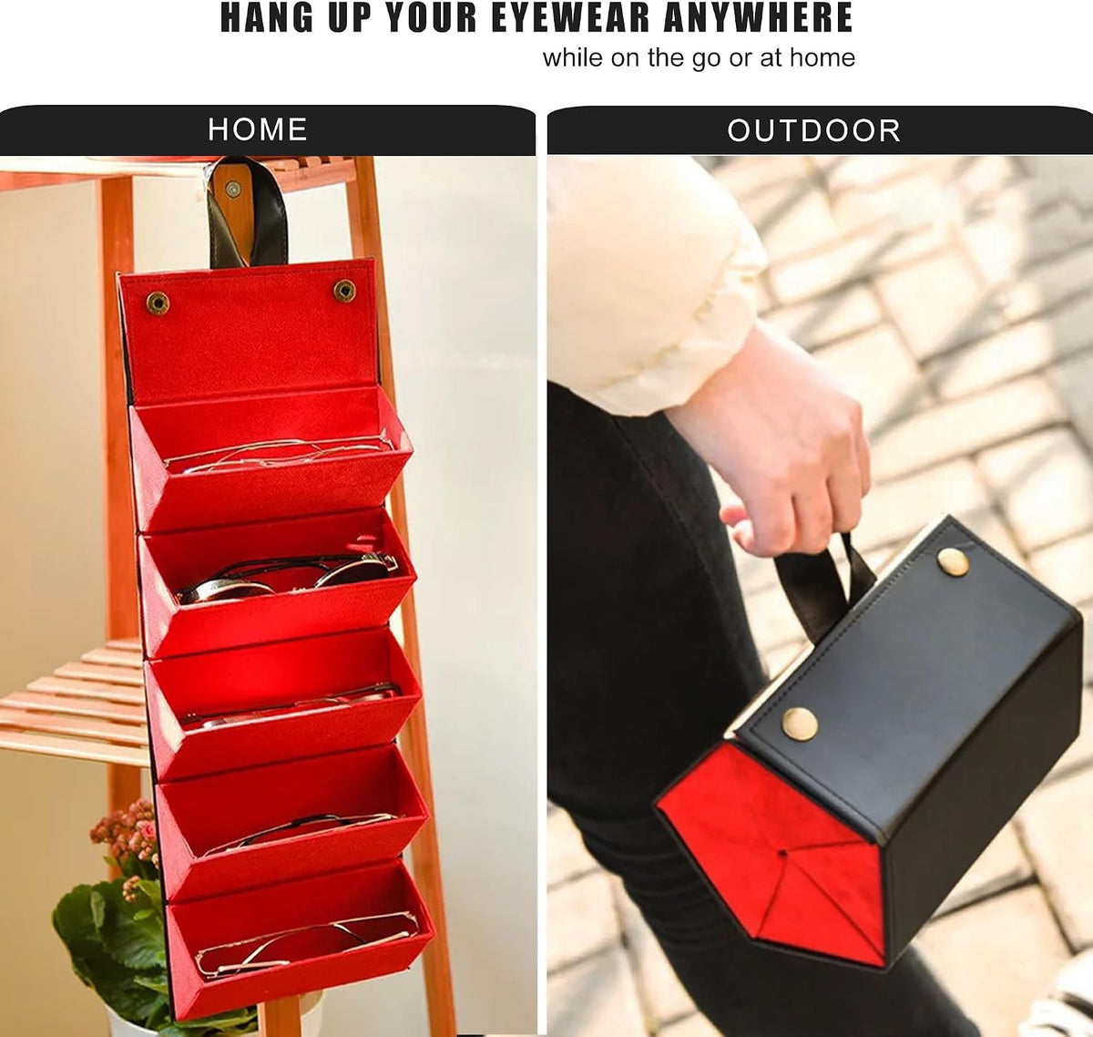 Longjet Sunglasses Organizer Travel Glasses Case Eyeglasses Storage Box
