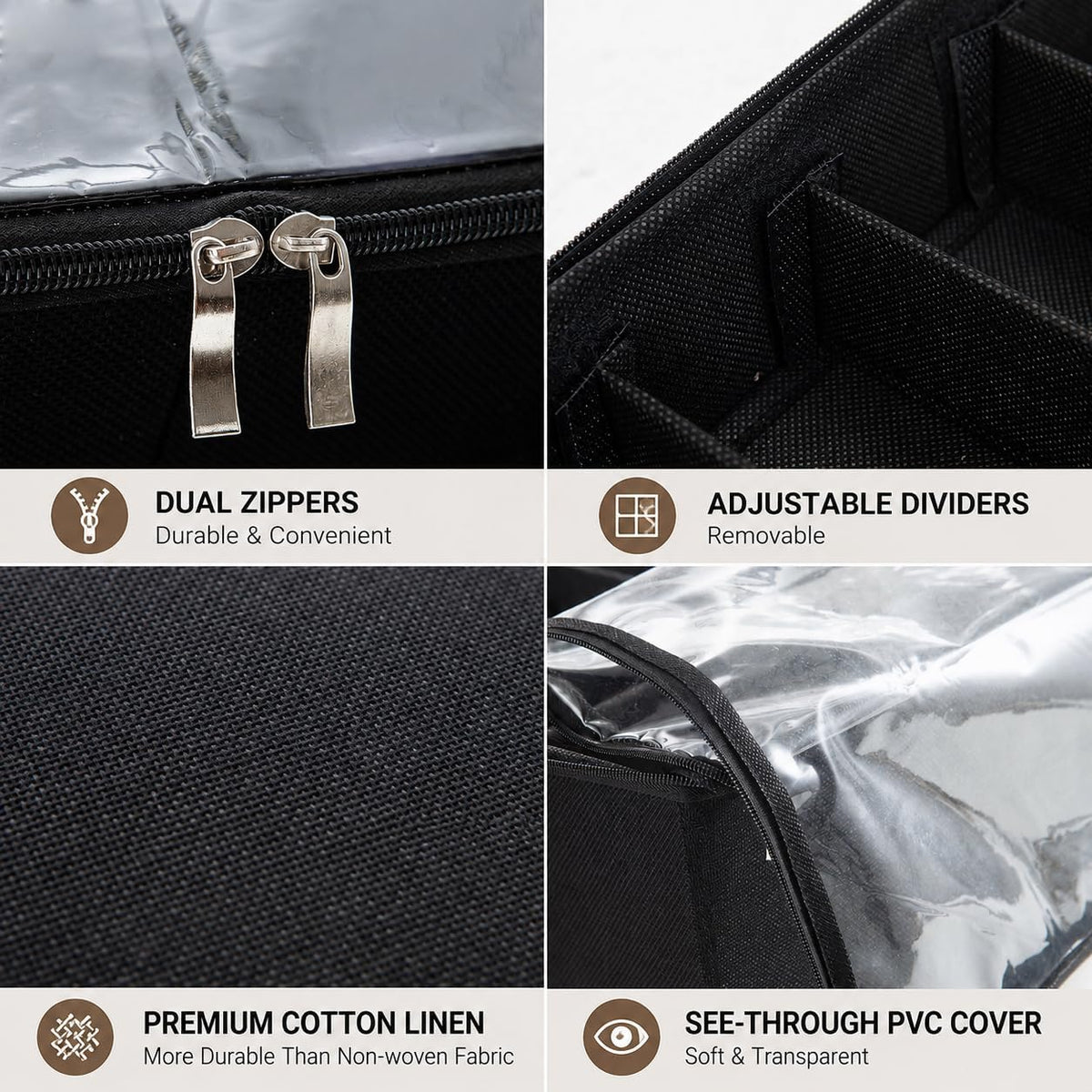 Glasses Organizer Box Clear Lid Shade Tray Eyeglass Storage Sunglasses Case