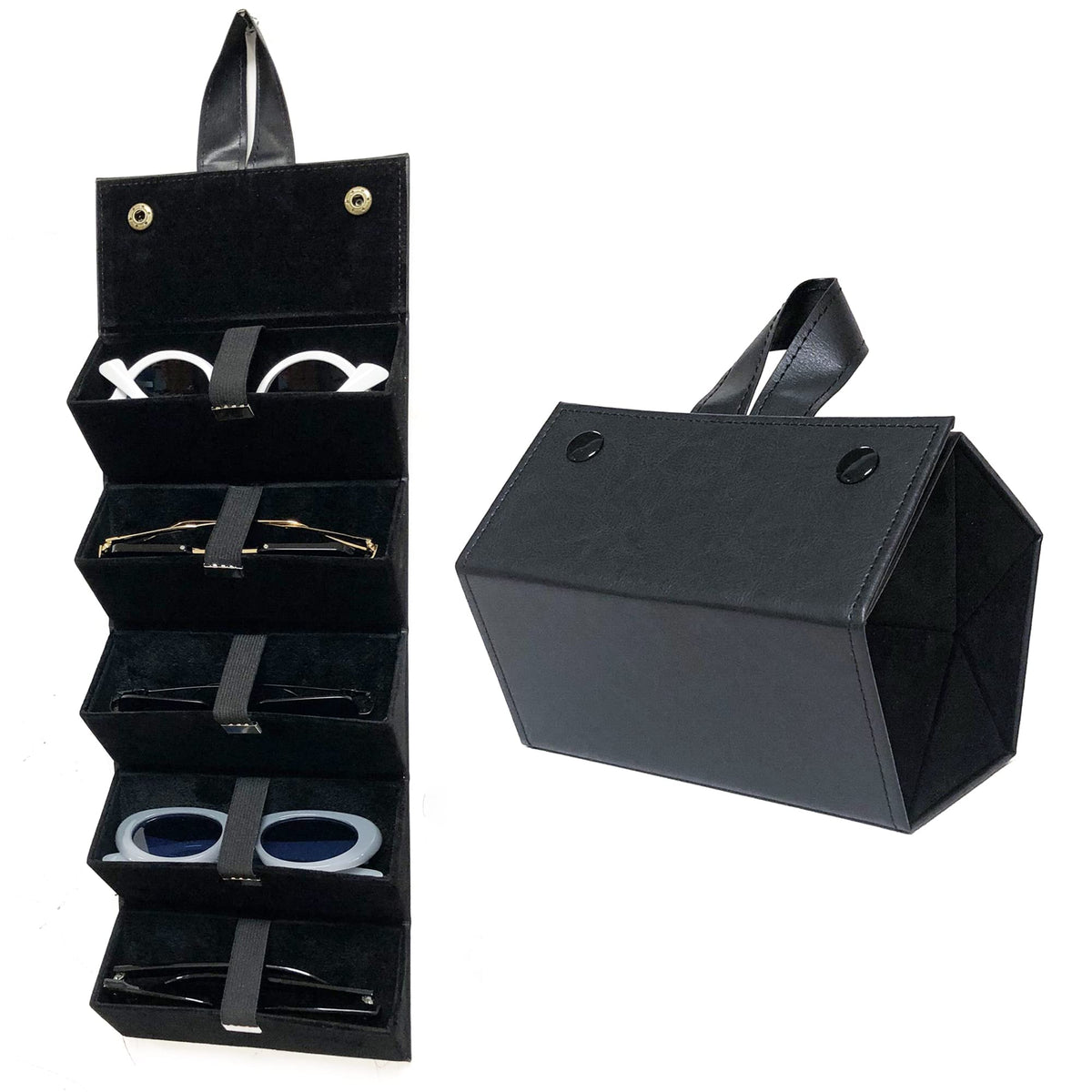 Longjet Sunglasses Organizer Travel Glasses Case Eyeglasses Storage Box