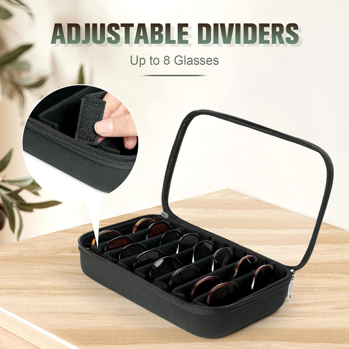 Sunglasses Organizer Case for Multiple Pairs