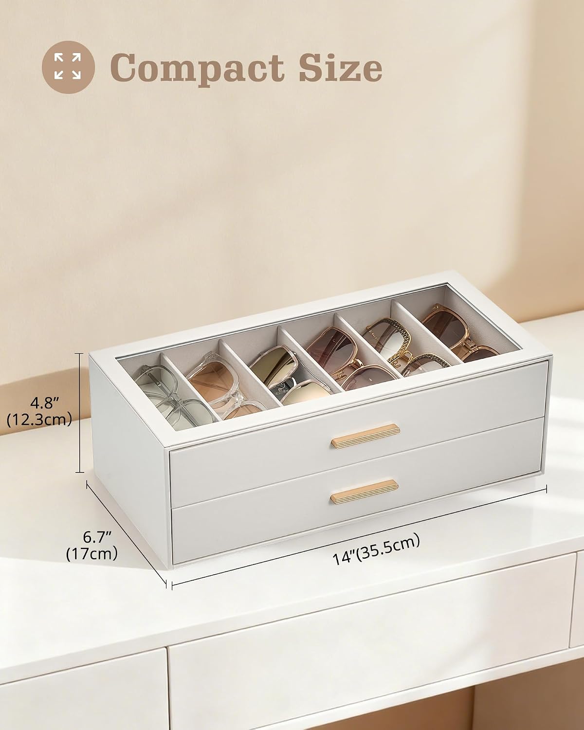 Lolalet Sunglasses Storage Box for Women