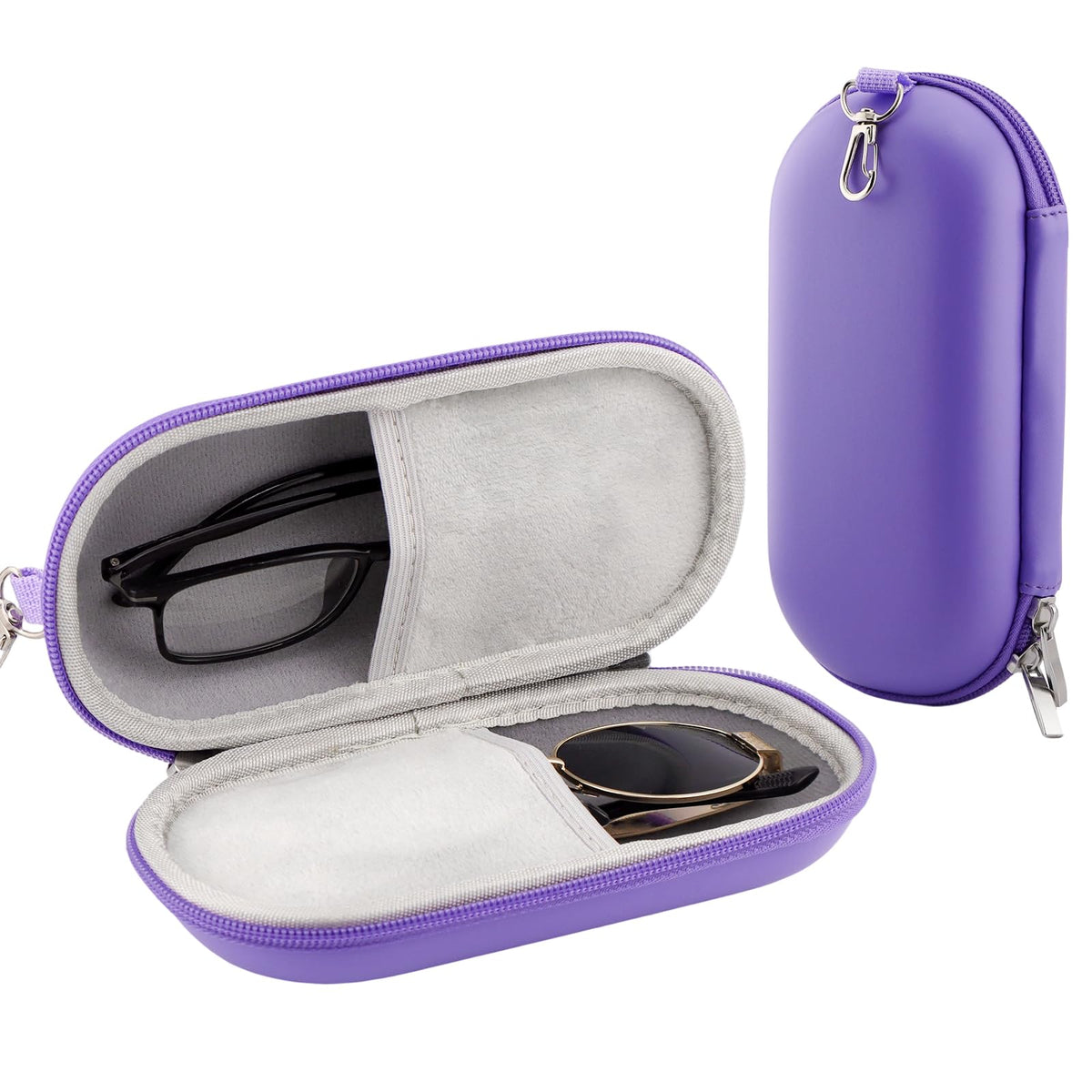 Travel Sunglasses Organizer Case, Adjustable Slot for Multiple Eyeglasses, Hard Shell Eyewear Box for Men Women