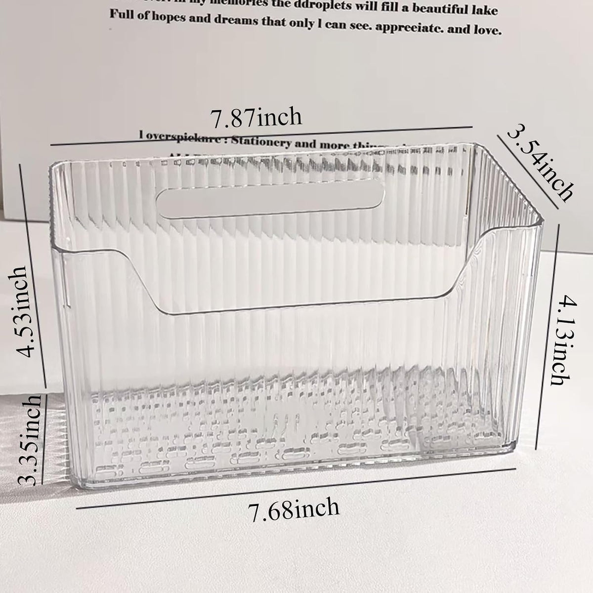 Acrylic Wall Mounted Storage Rack, 2 Pcs Storage Box Shower Basket