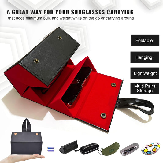 Longjet Sunglasses Organizer Travel Glasses Case Eyeglasses Storage Box