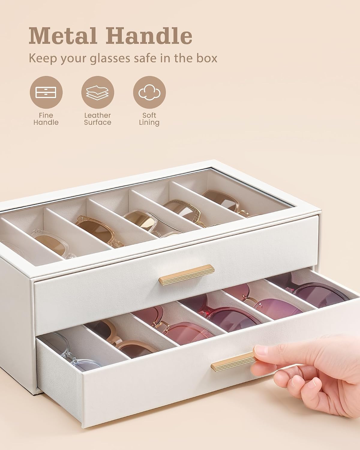 Lolalet Sunglasses Storage Box for Women