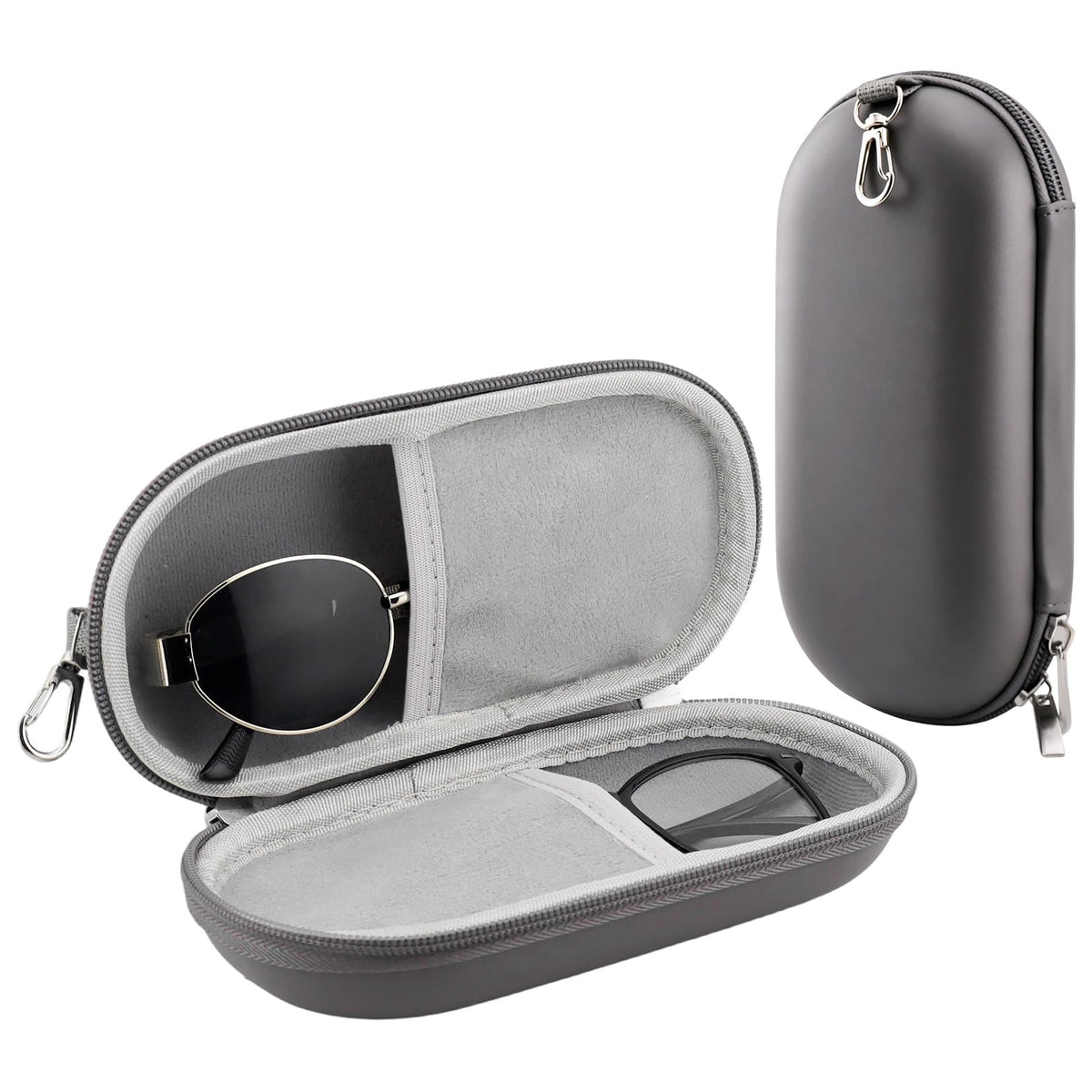 Travel Sunglasses Organizer Case, Adjustable Slot for Multiple Eyeglasses, Hard Shell Eyewear Box for Men Women