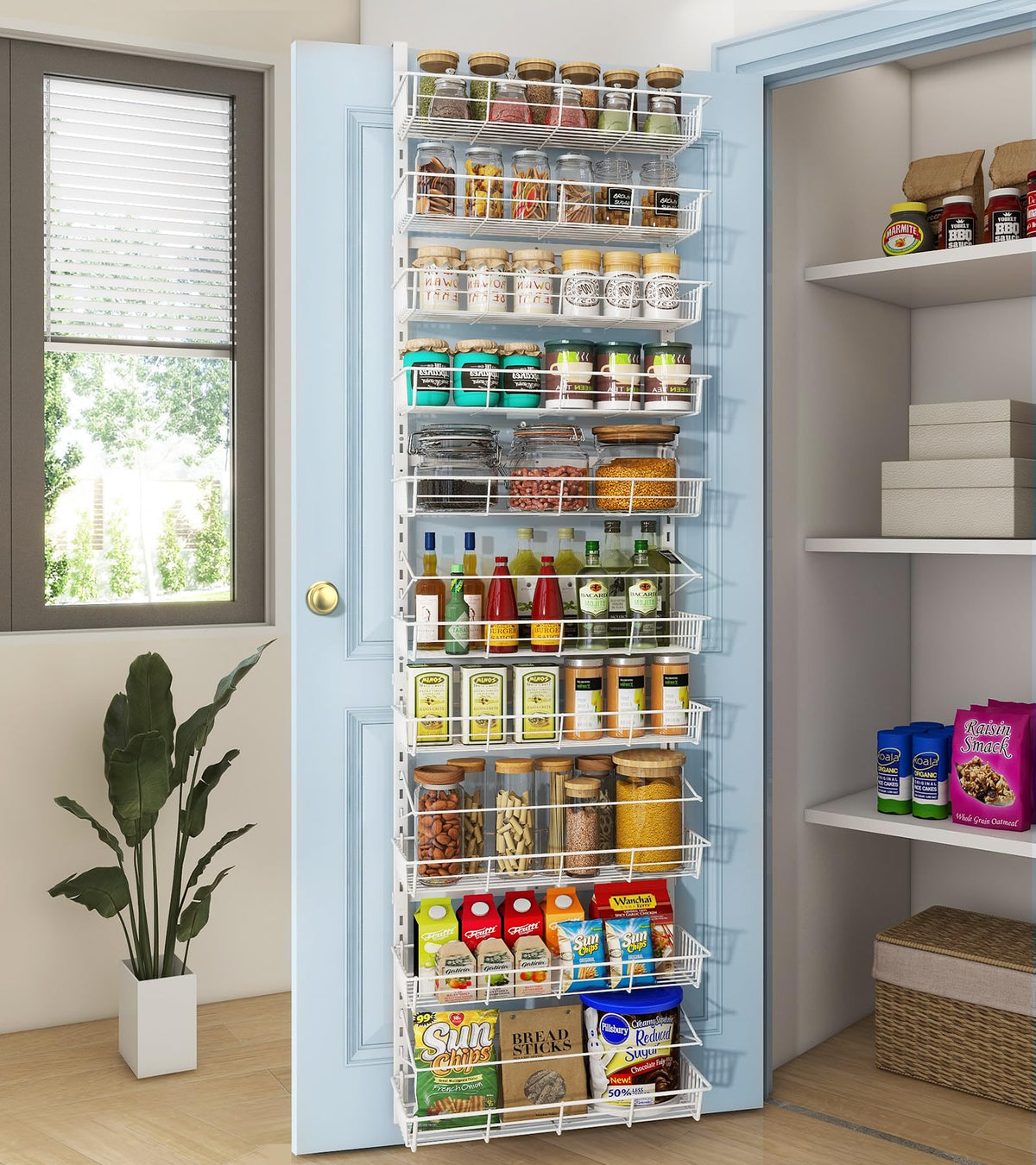 Mefirt Over The Door Pantry Organizer, Pantry Storage and Organization