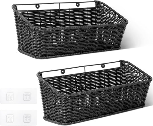 GRANNY SAYS Hanging Wall Basket, Wall Mount Basket for Kitchen, 2 Pack