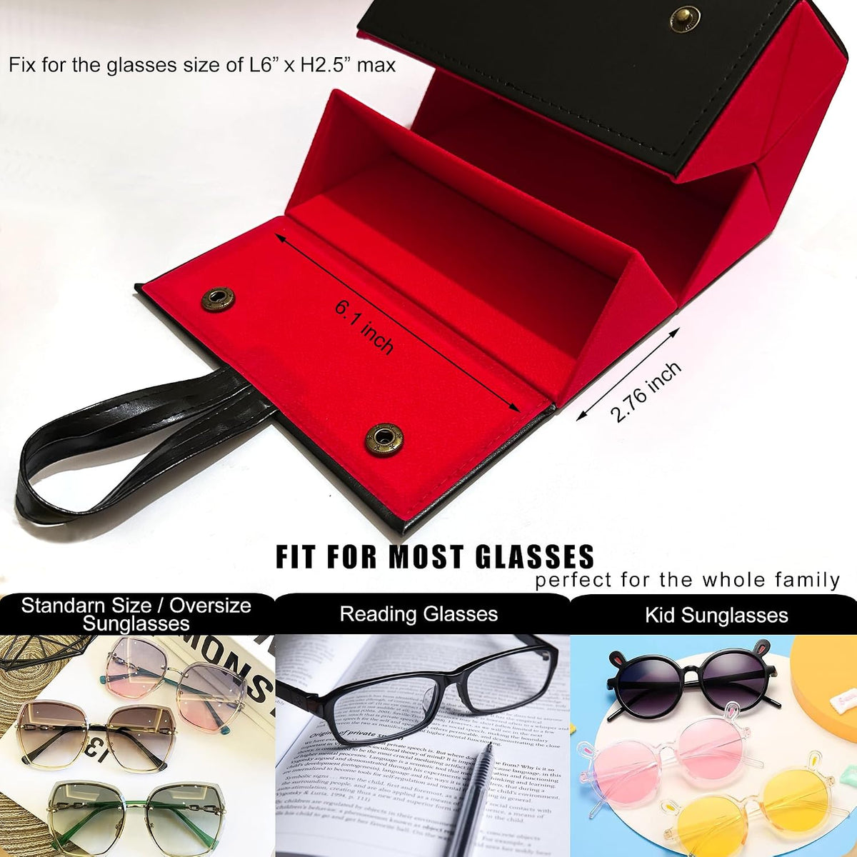 Longjet Sunglasses Organizer Travel Glasses Case Eyeglasses Storage Box