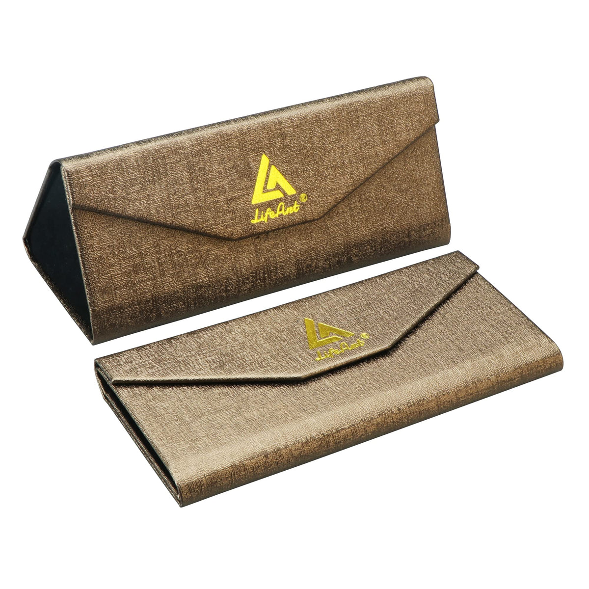 LifeArt Eyeglass Case Hard Shell, Portable Sunglass Case, Fashionable PU Leather Eyeglass Case, Lightweight
