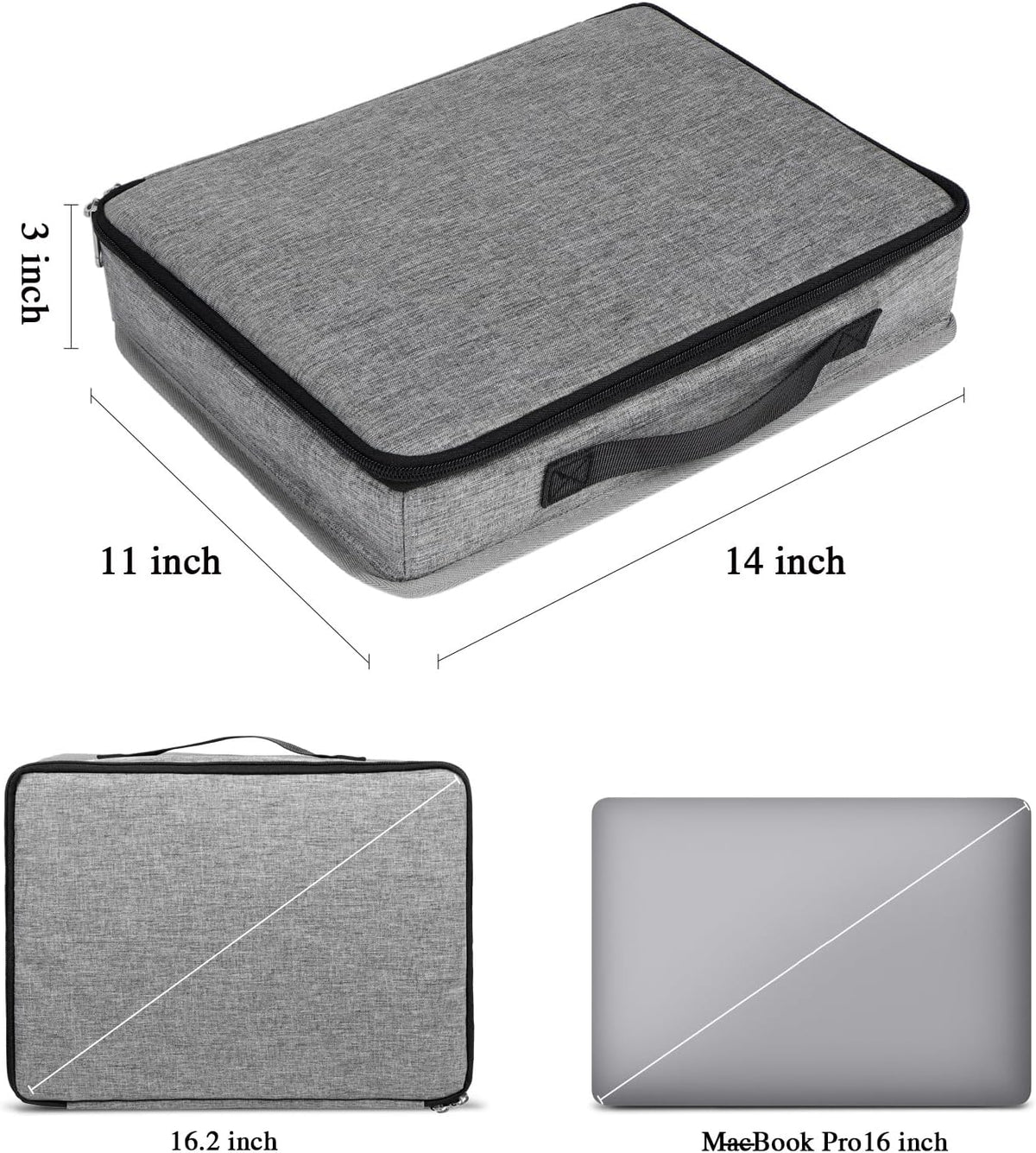Bukere Sunglasses Organizer Case, Adjustable Slots for Multiple Pairs, Travel Eyeglasses Storage Box, Glasses Holder